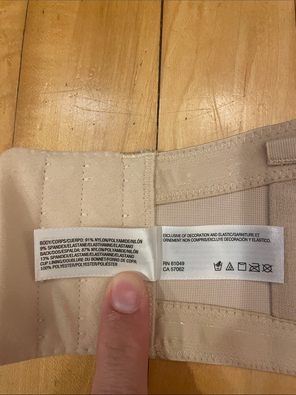 Wacoal Strapless Bra US size 34I - Picture 3 of 4